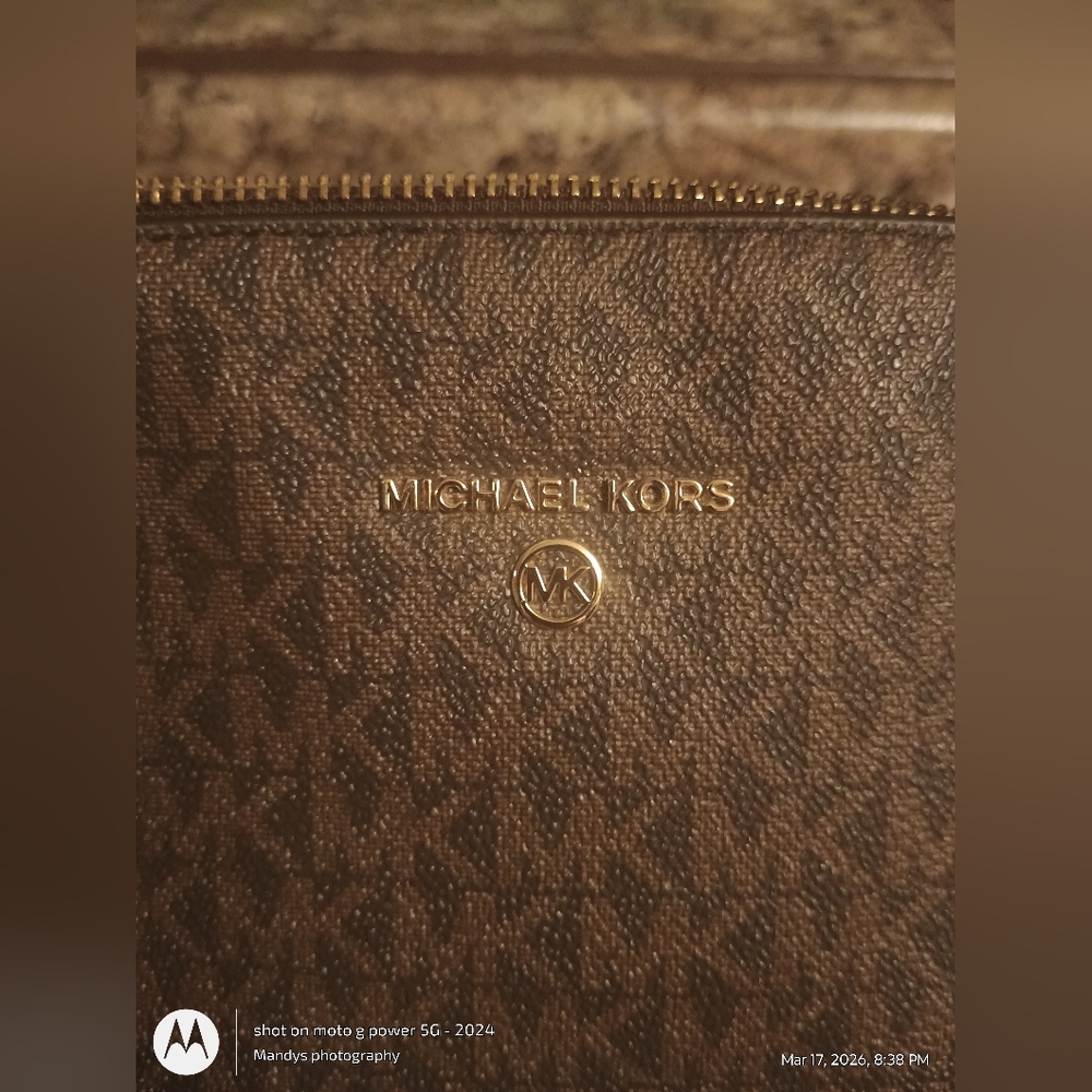 Michael Kors Medium Logo Convertible Crossbody Bag Authentic With Tags Euc - Picture 13 of 15